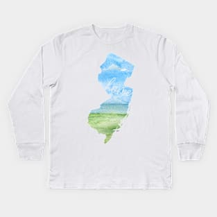 New Jersey Home State Kids Long Sleeve T-Shirt